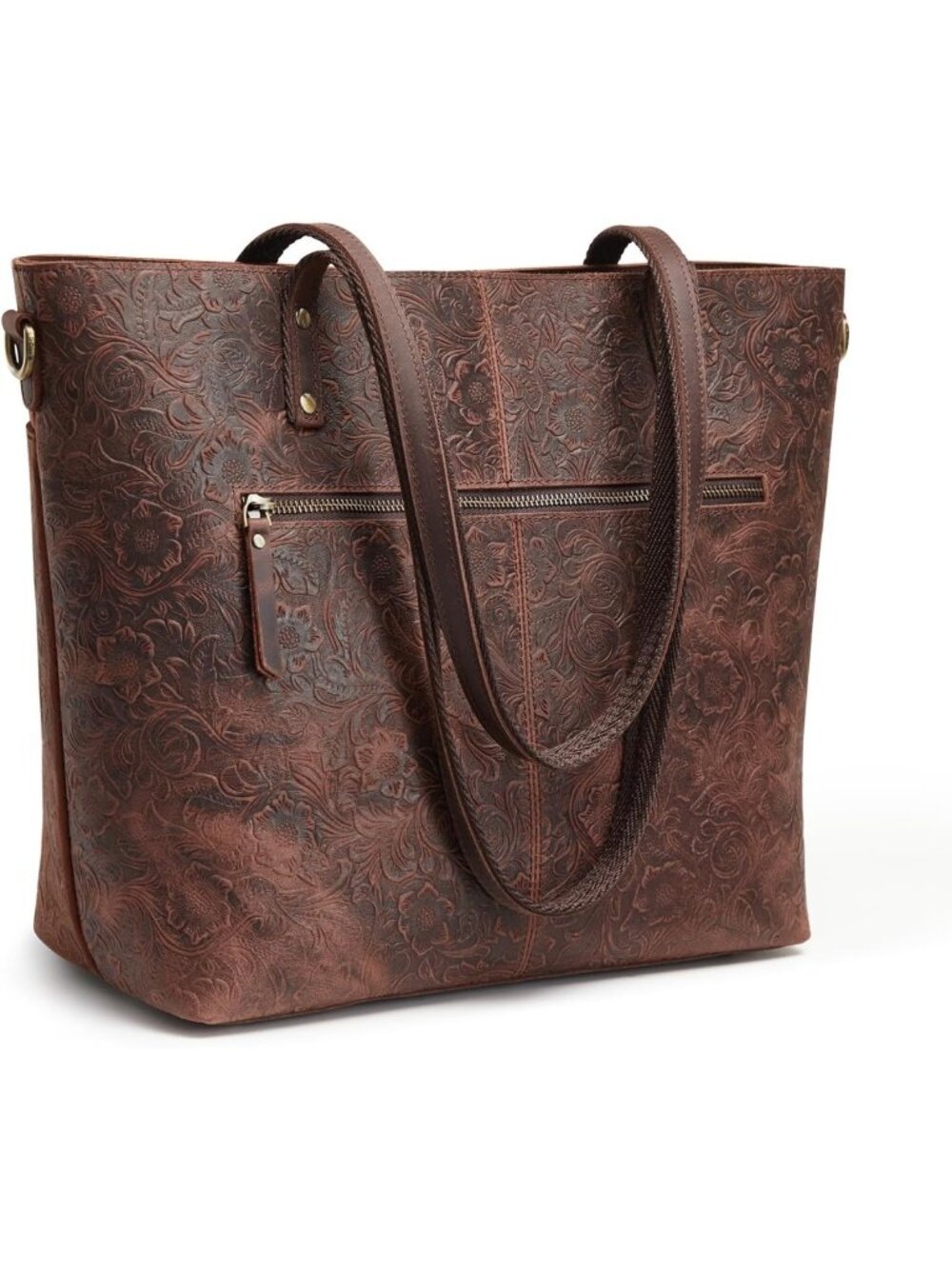 Stylish Large Leather Tote Bag for Women | Versatile Work & Everyday Handbag